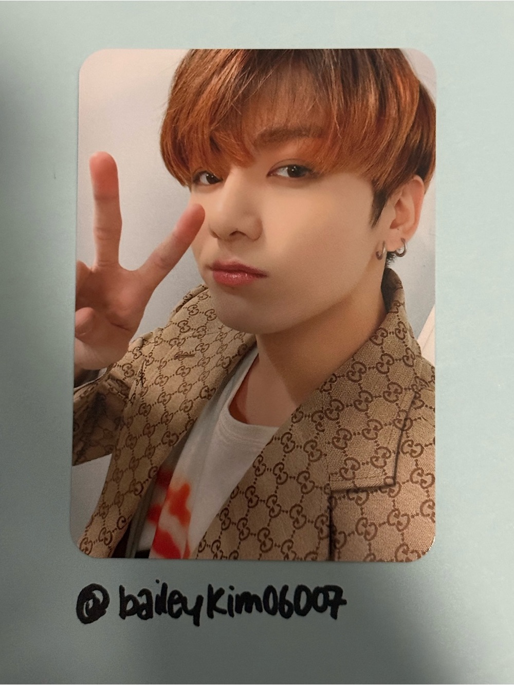 Jungkook (Jeon Jeongguk) BTS Map of the Soul Lightstick ARMY Ver. SE photo card